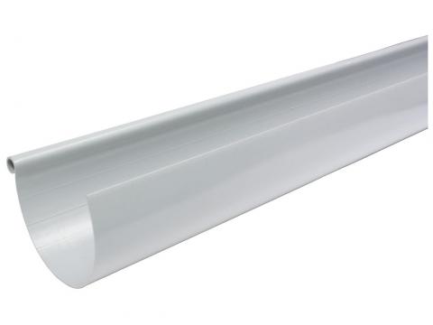 GOUTTIERE PVC G125 4M GRIS CLAIR