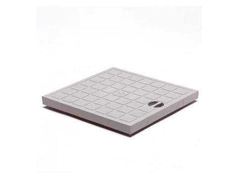 COUVERCLE PVC LIGHT 400X400MM RAL 7035