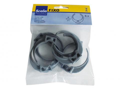 FIXO Ø50 GRIS FONCE PRE-EMBALLE 6 PIECES
