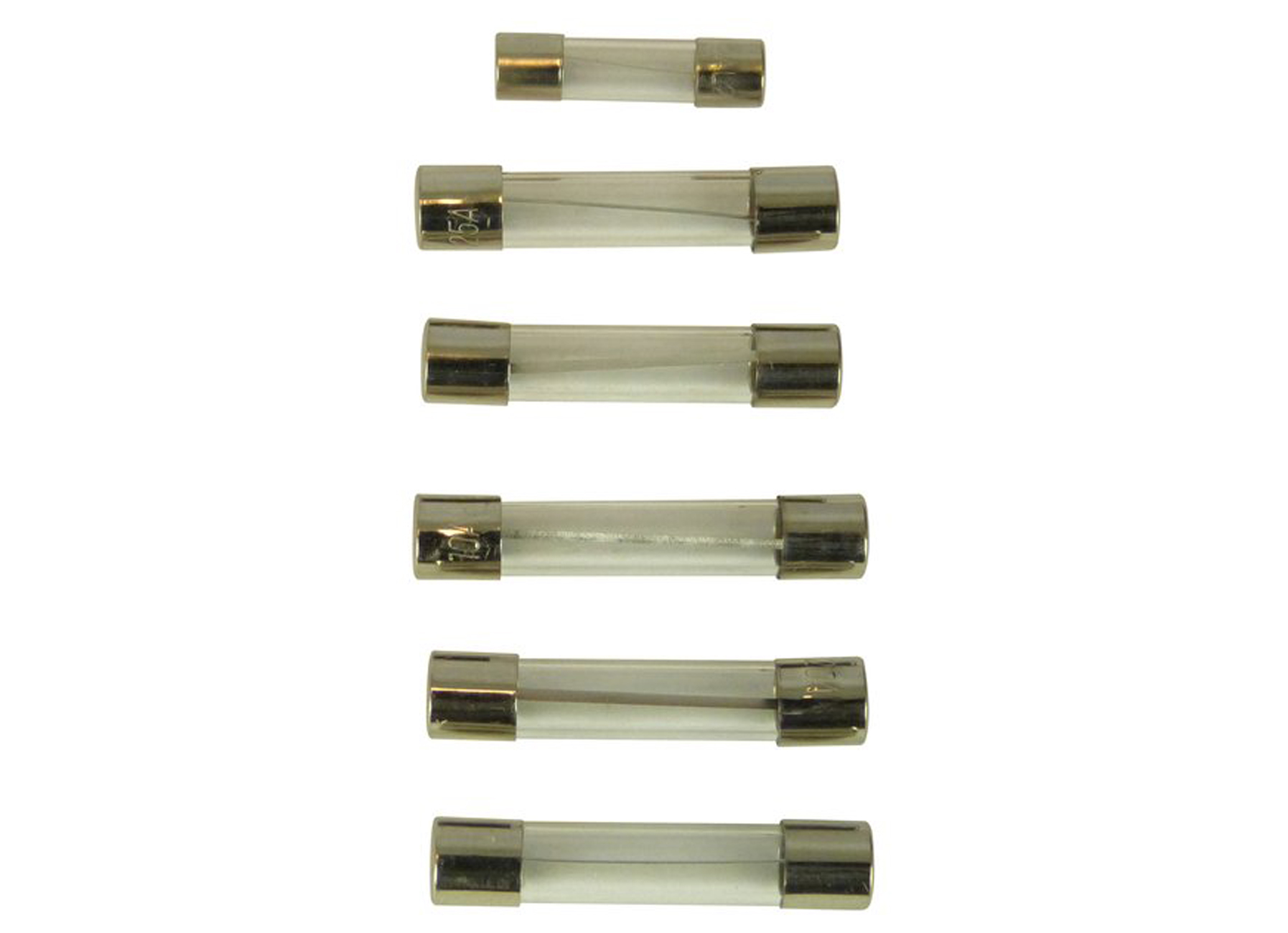 ASSORTIMENT FUSIBLE VERRE 6 PC