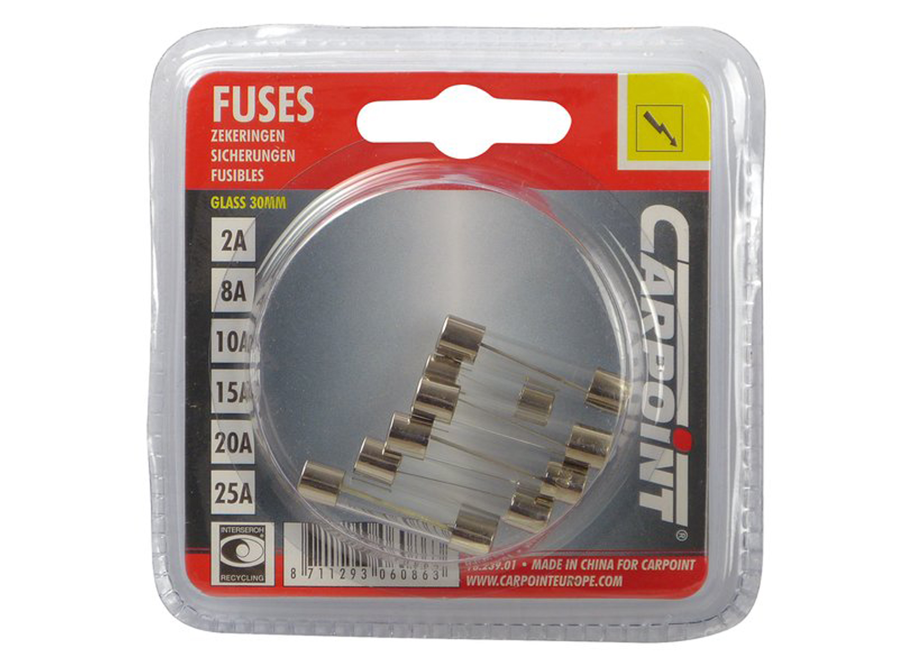 ASSORTIMENT FUSIBLE VERRE 6 PC