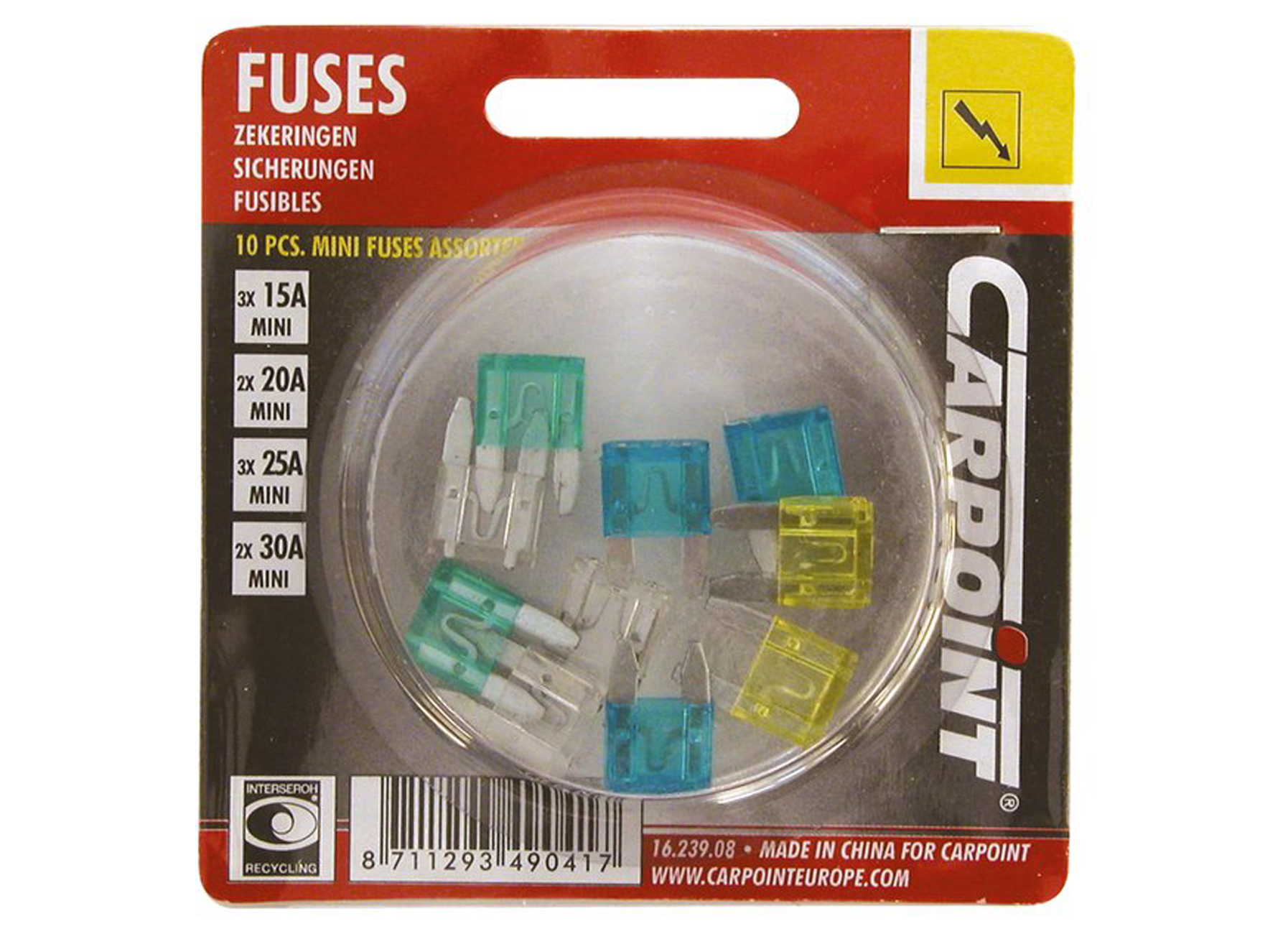 ASSORTIMENT MINI-FUSIBLES (10 PIECES)