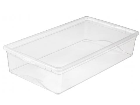 OMEGA CLEARBOX MET DEKSEL 19L TRANSPARANT