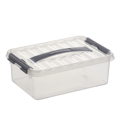 Q-LINE BOX 4L TRANSPARENT/METAL