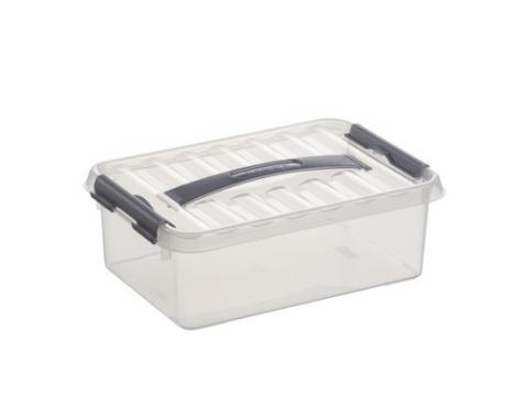 Q-LINE BOX 4L TRANSPARANT/METAAL
