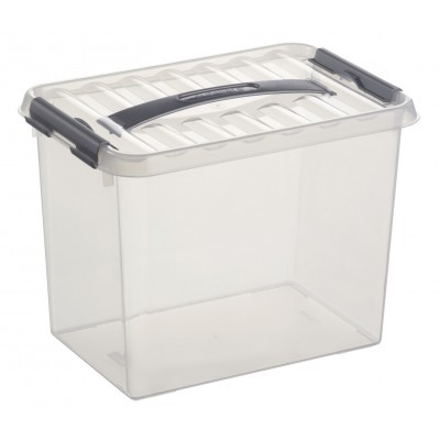 Q-LINE BOX 9L TRANSPARENT/METAAL