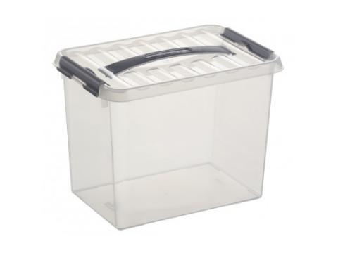 Q-LINE BOX 9L TRANSPARENT/METAAL