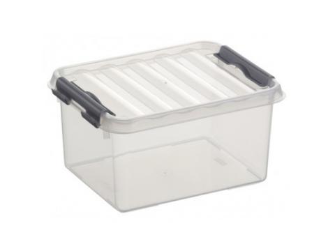 Q-LINE BOX 2L TRANSPARANT/METAAL