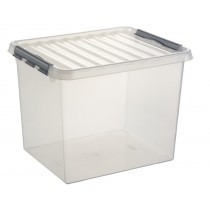 Q-LINE BOX 52L TRANSPARENT/METAL