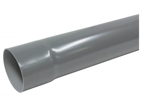 PVC AFVOERBUIS Ø80 4M DONKERGRIJS