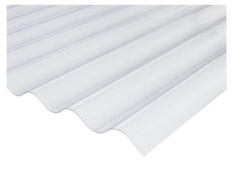 PVC GOLFPLAAT 76/18 KRISTAL 1,15X2,44M