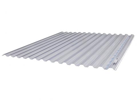 PVC PLAQUE ONDULEE GRECA 76/18 CRISTAL 1.15X2,44M