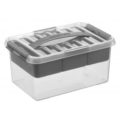 Q-LINE MULTIBOX 6L TRANSPARENT/METAL