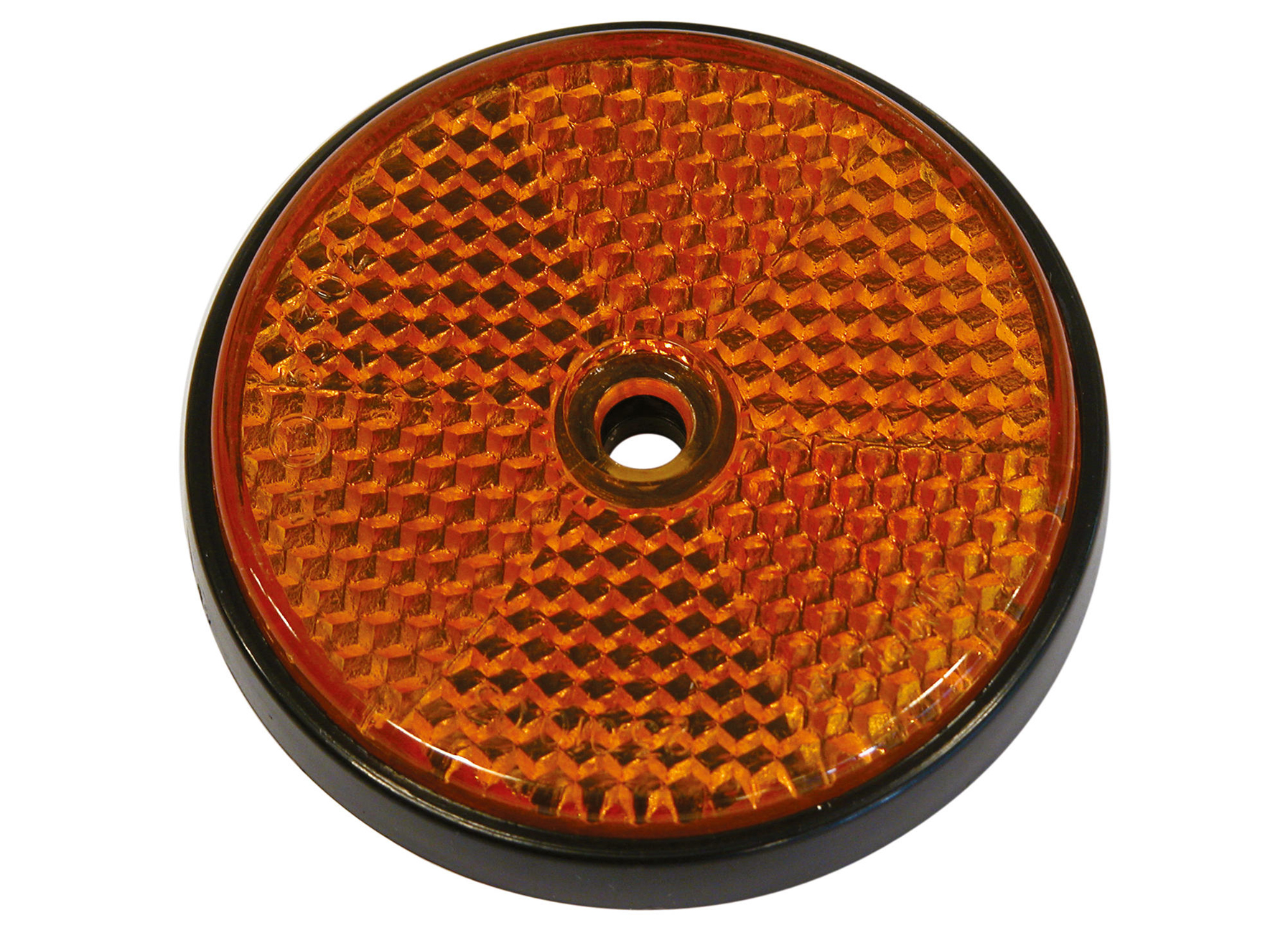 REFLECTOREN ROND 70MM ORANJE 2 STUKS