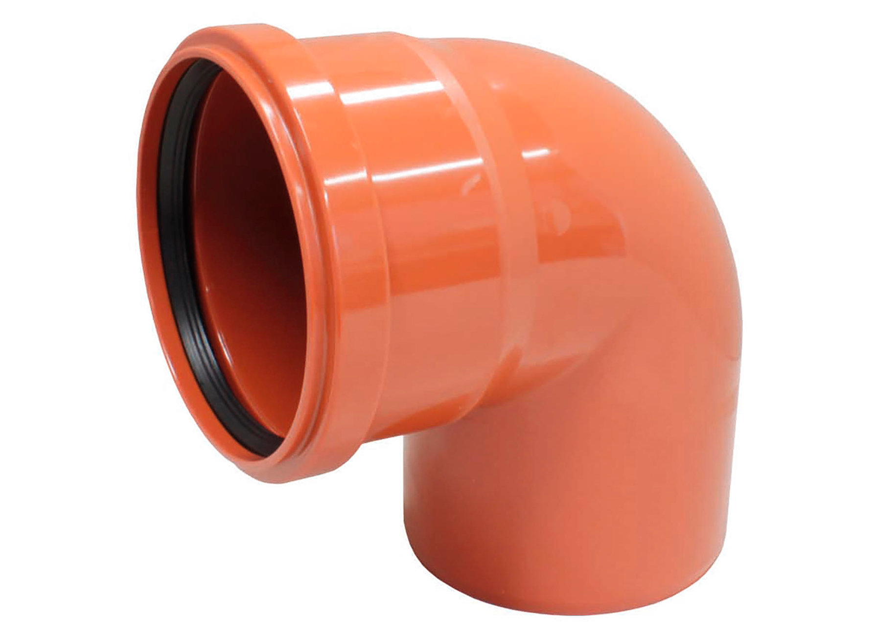 COUDE PVC 87° ROUGE-BRIQUE