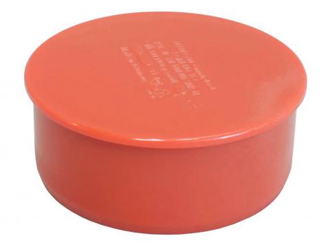 BOUCHON D'EGOUT Ø110MM ROUGE-BRUN