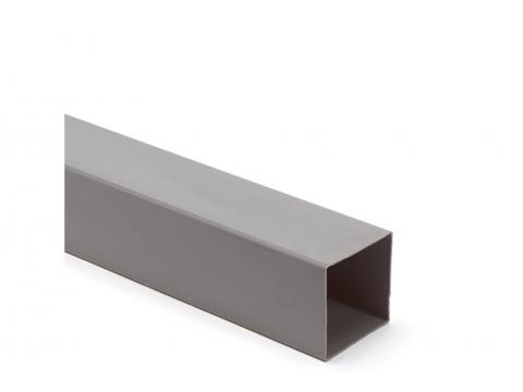 TUYAU PVC COEX 80X80MM 3M GRIS FONCE