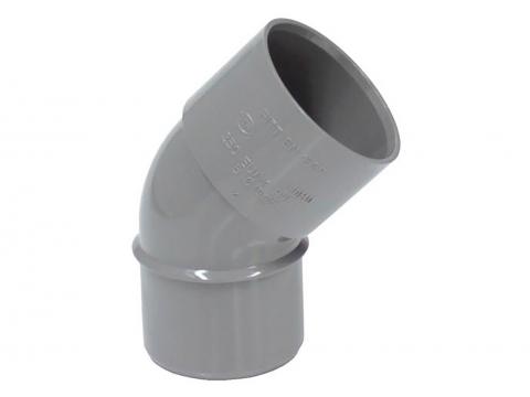 COUDE SANITAIRE PVC Ø40MM 45° M/F