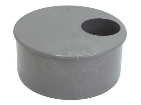 PVC VERLOOPSTUK GRIJS Ø110/40