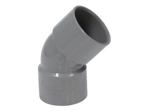COUDE SANITAIRE PVC Ø32MM 45° F/F