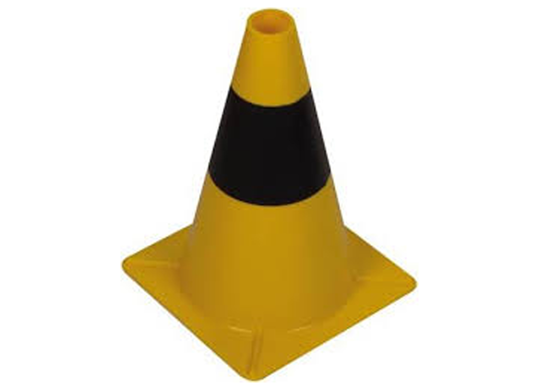 CONE DE SIGNALISATION NOIR/JAUNE 31CM
