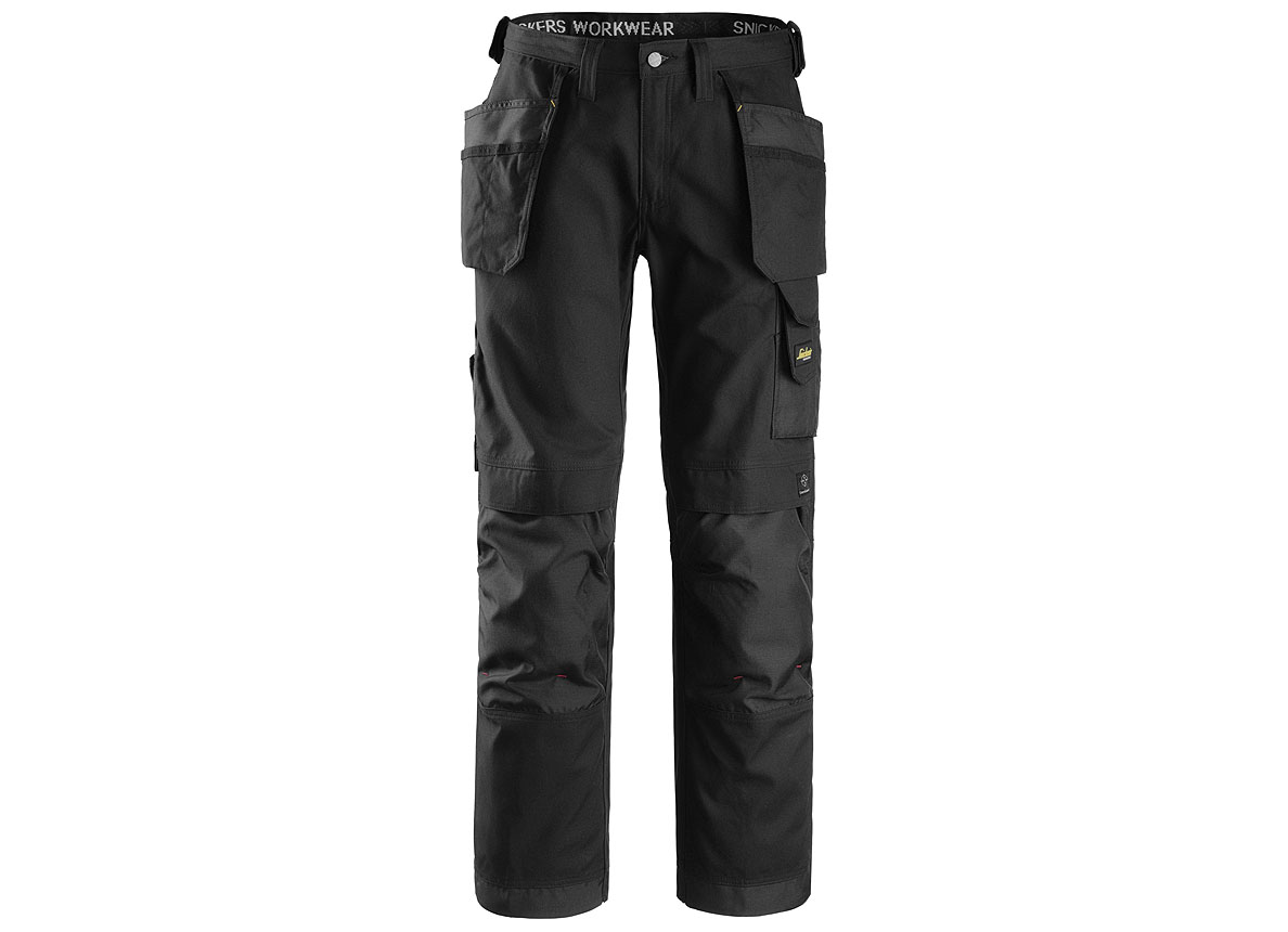 CANVAS+ BROEK MET HOLSTERZAKKEN 3214 BLACK - M: 46