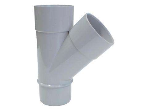 RWA T-STUK Ø50 45° LICHTGRIJS