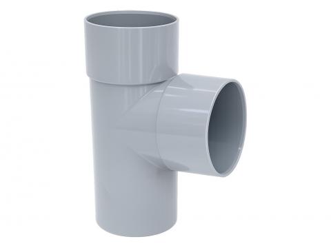 RWA T-STUK Ø50 87° LICHTGRIJS