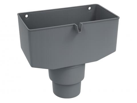 COLLECTEUR PVC 80-100MM GRIS FONCE