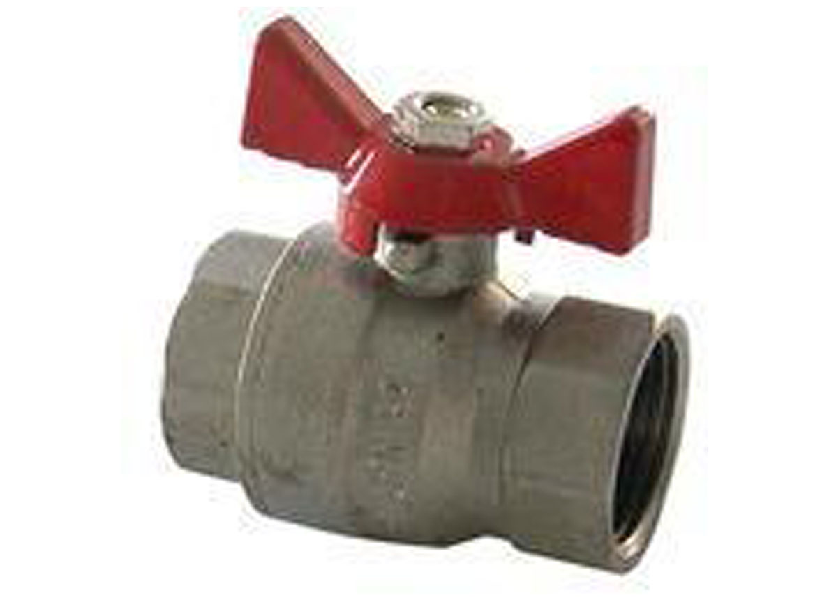 VANNE A BILLE PAPILLON PASSAGE INTEGRAL FF 1/2''