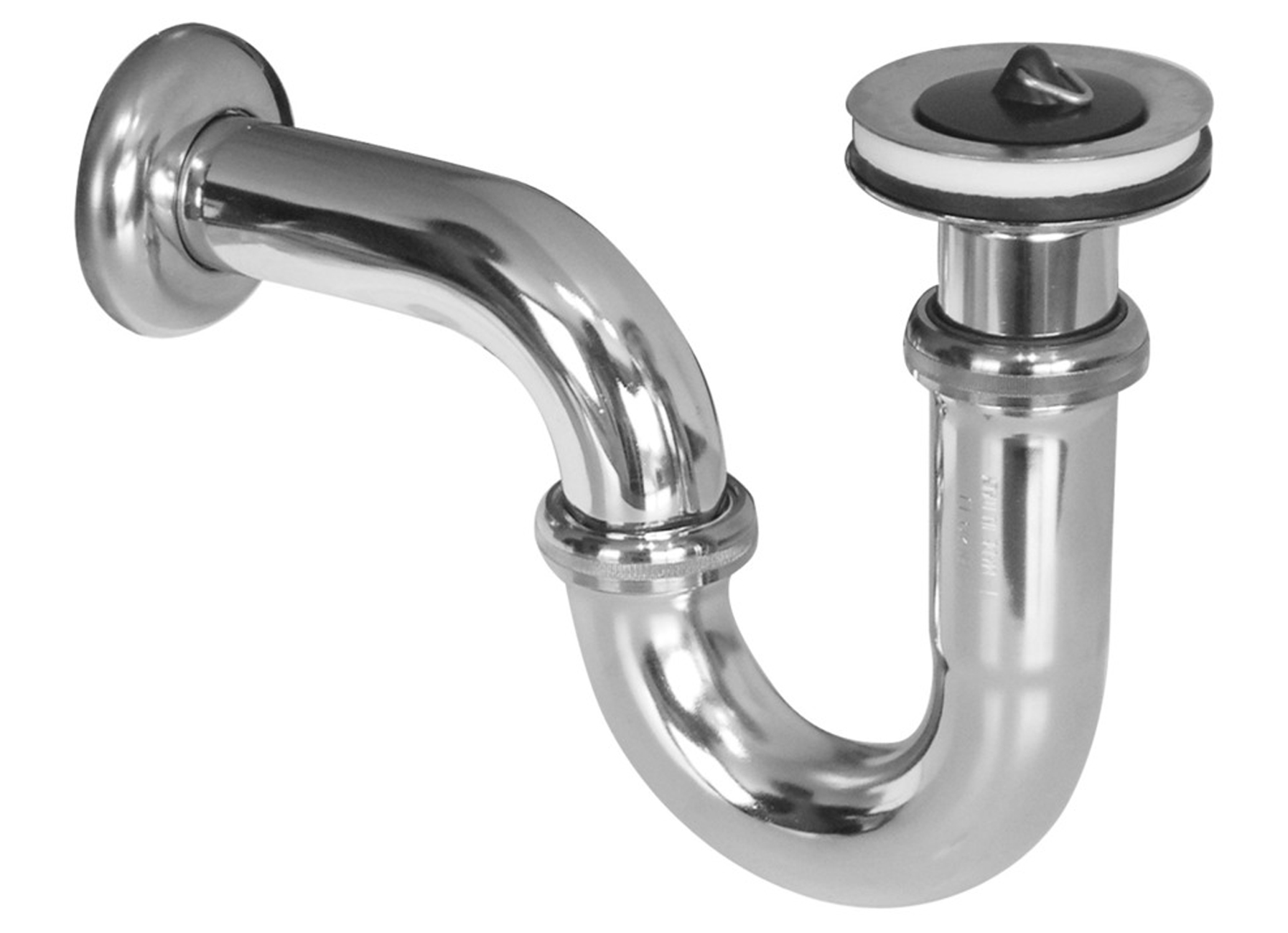 SIPHON CHROME POUR LAVABO ENCASTRE