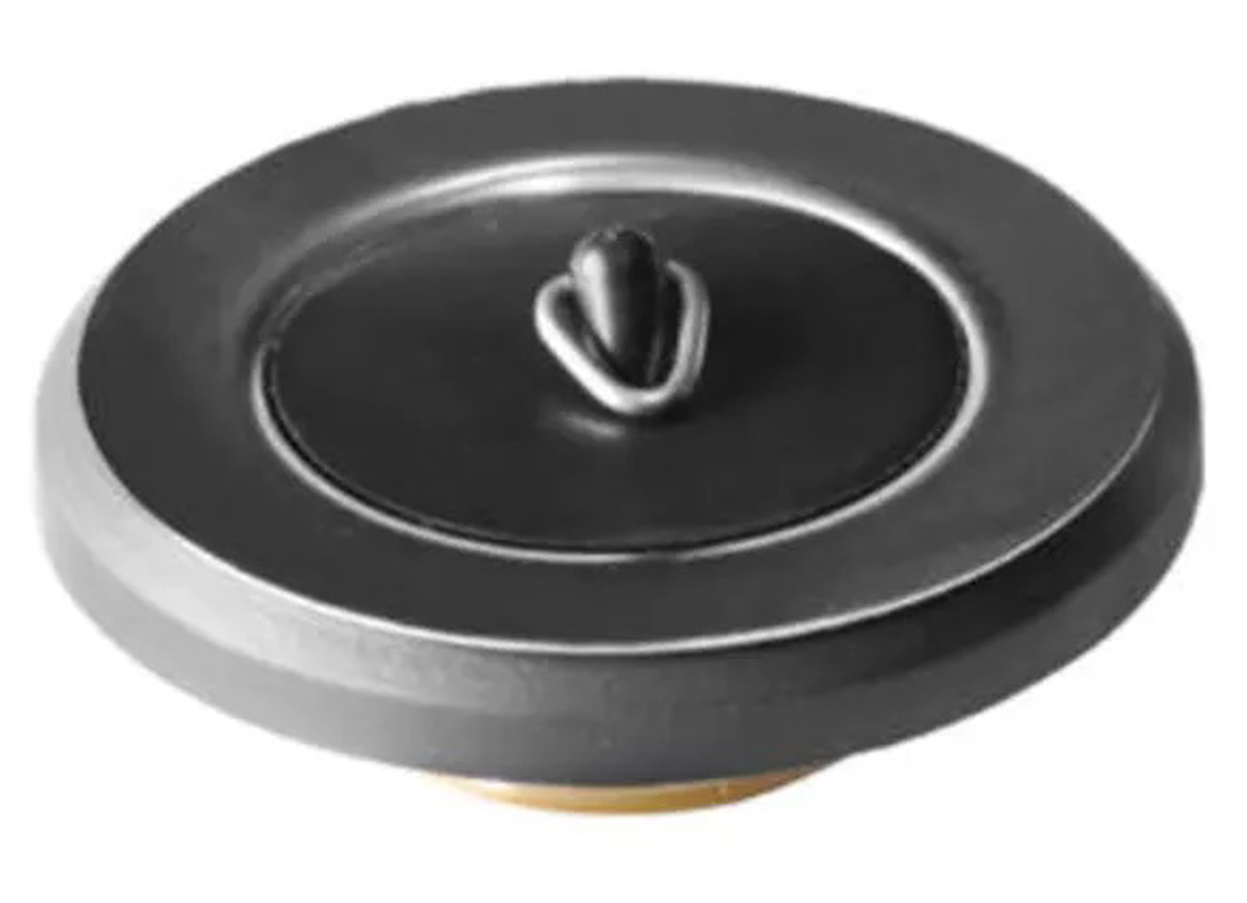 CREPINE FILETEE LAITON AVEC BOUCHON CAOUTCHOUC COURONNE D80 - FILETAGE 5/4''
