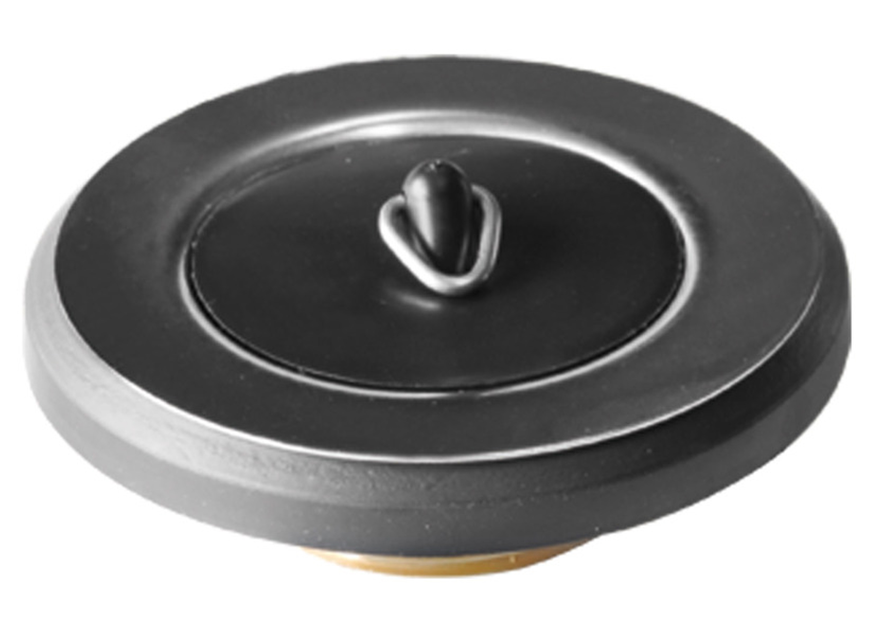 CREPINE FILETEE LAITON AVEC BOUCHON CAOUTCHOUC COURONNE D80 - FILETAGE 6/4''