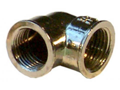 ELLEBOOG 90° 3/8'' FF VERCHROOMD