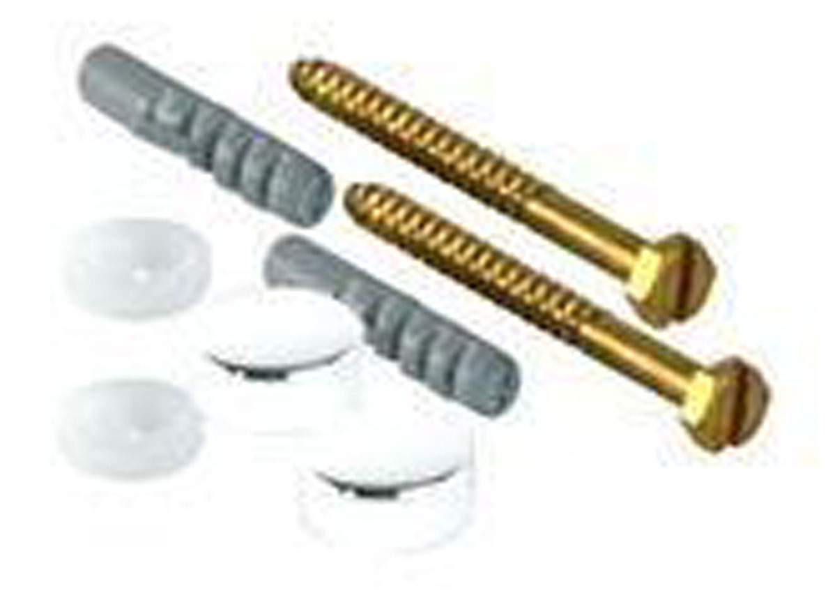 KIT DE FIXATION POUR SIEGE DE TOILETTE (BLANC)