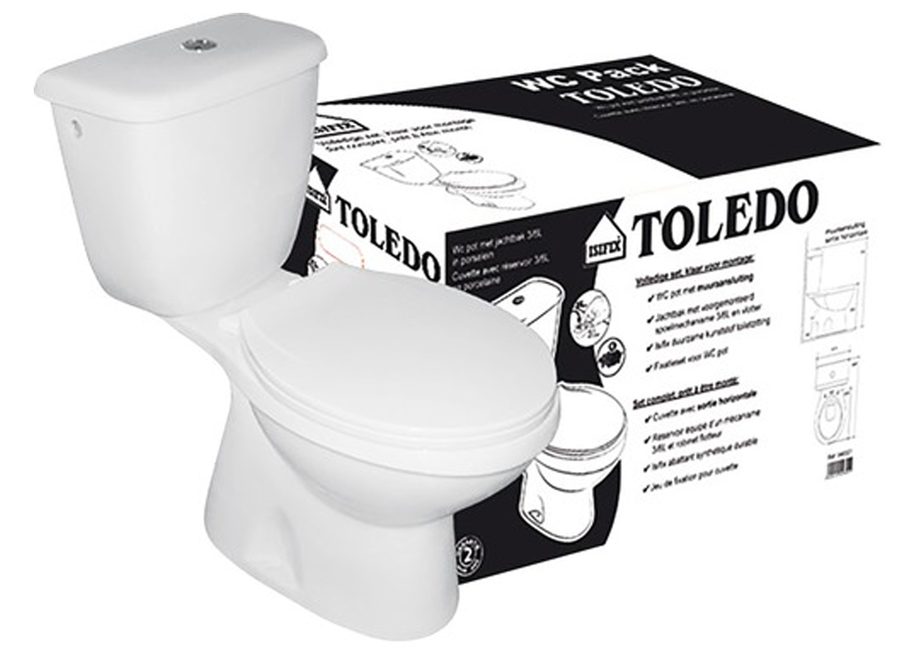 WC PACK TOLEDO VLOERAANSLUITING CA