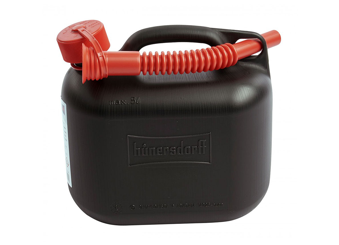 JERRYCAN  5L KUNSTSTOF ZWART