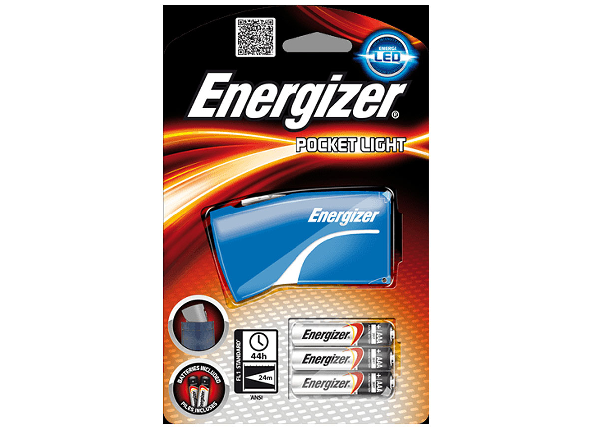 TORCHE ENERGIZER POCKET LED +3 AAA BATTERIES