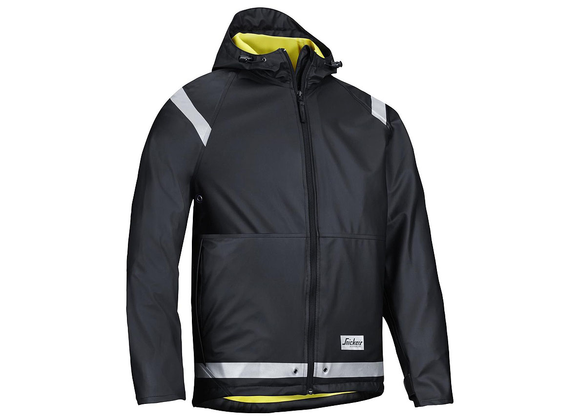 VESTE DE PLUIE PU - NOIR - XXXL