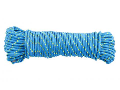 POLYPROPYLENE TRESSE Ø2MM L=20M BLEU/JAUNE/VERT