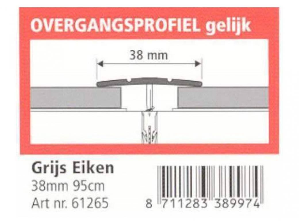 JEWE PROFILE DE TRANSITION DE SOL NIVEAU EGAL 38MM