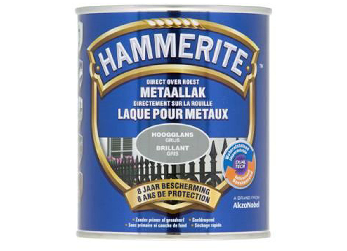 HAMMERITE LAQUE BRILLANTE GRIS 750ML