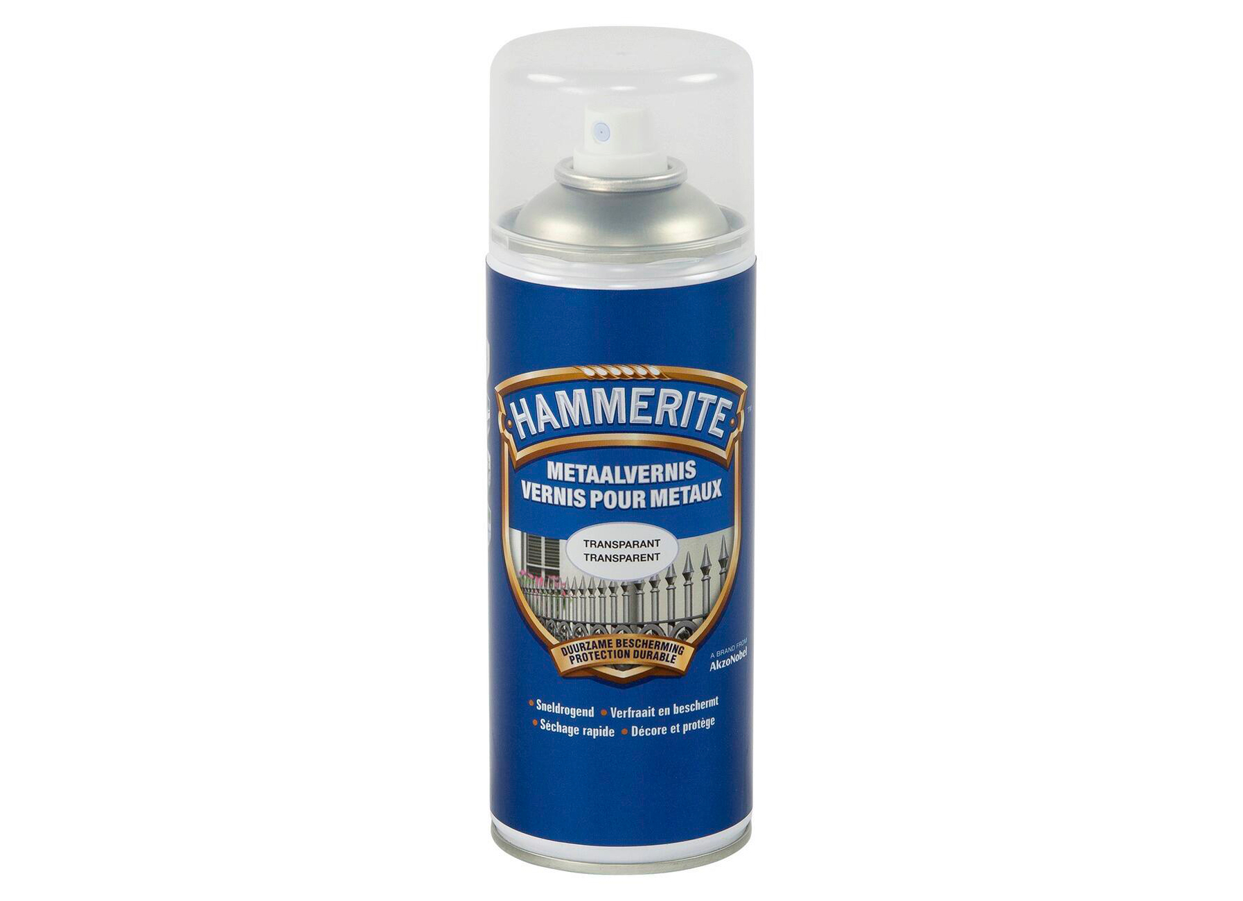 HAMMERITE VERNIS POUR METAUX SPRAY TRANSPARENT 400ML