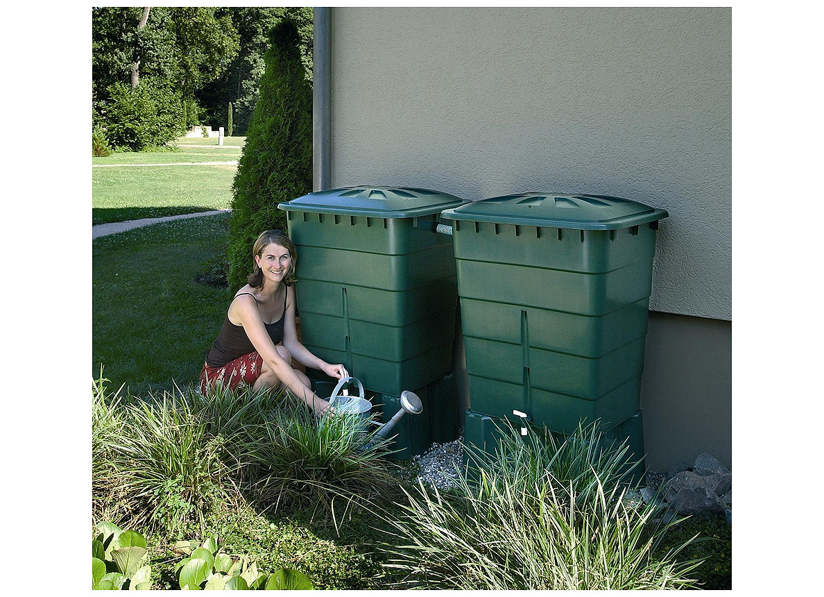 TONNEAU DE PLUIE 300L RECTANGULAIRE VERT