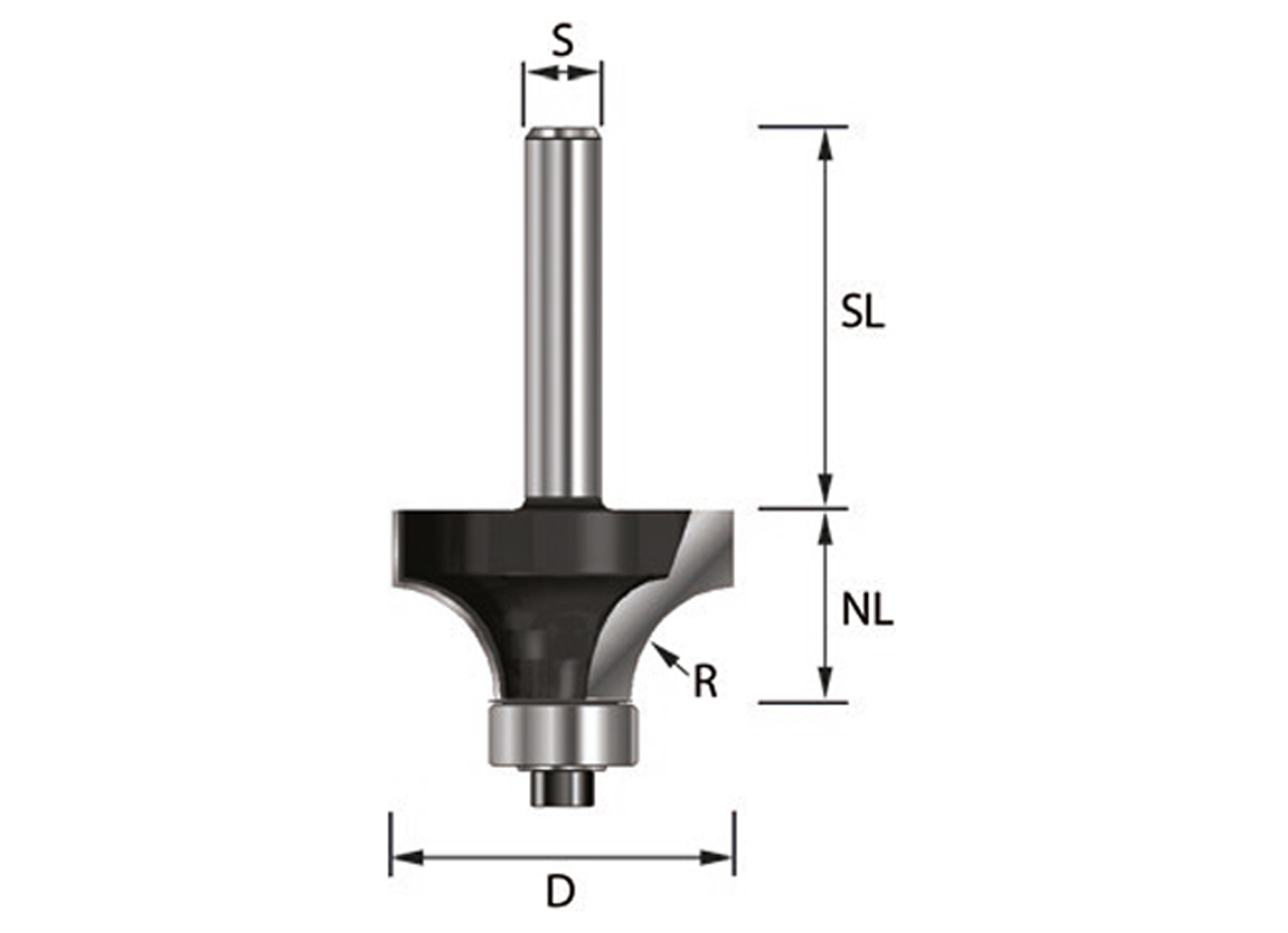 ENT HW AFRONDFREES KOGELLAGER S8 R3MM