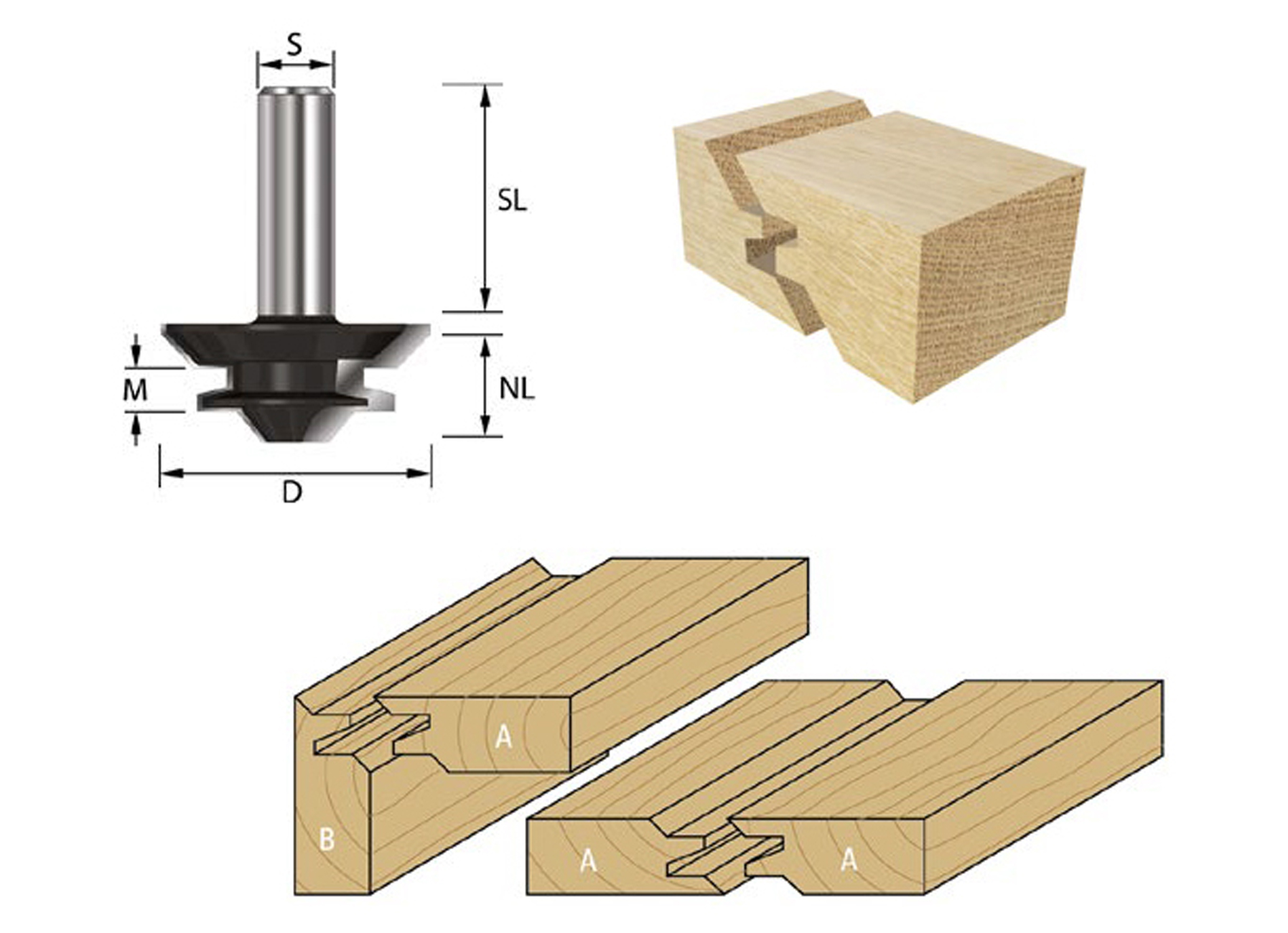 ENT HW HOEKVERLIJMFREES S8 Ø38.1