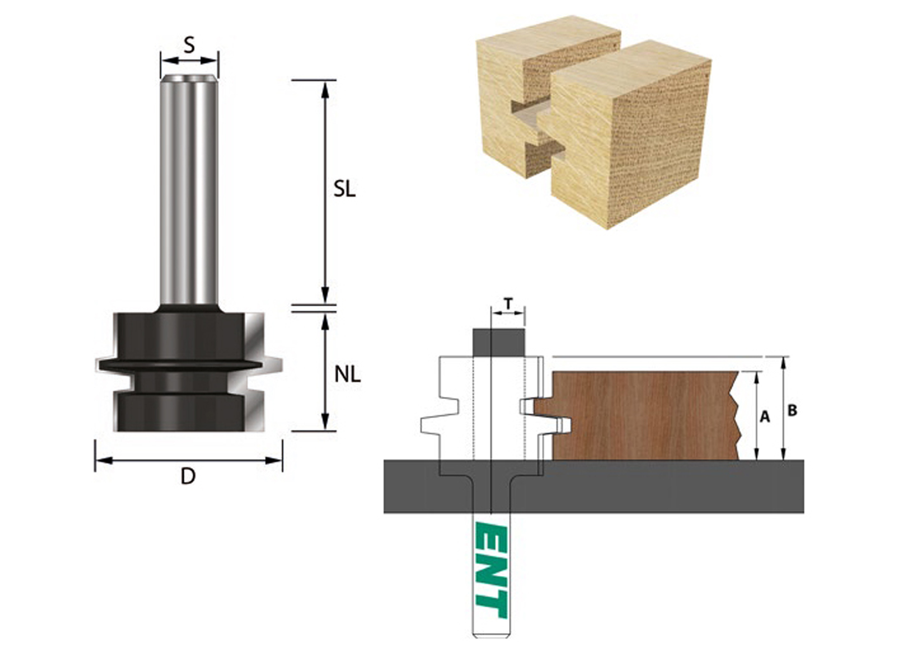 ENT HW FRAISE JOINT-COLLE S8 Ø30.2