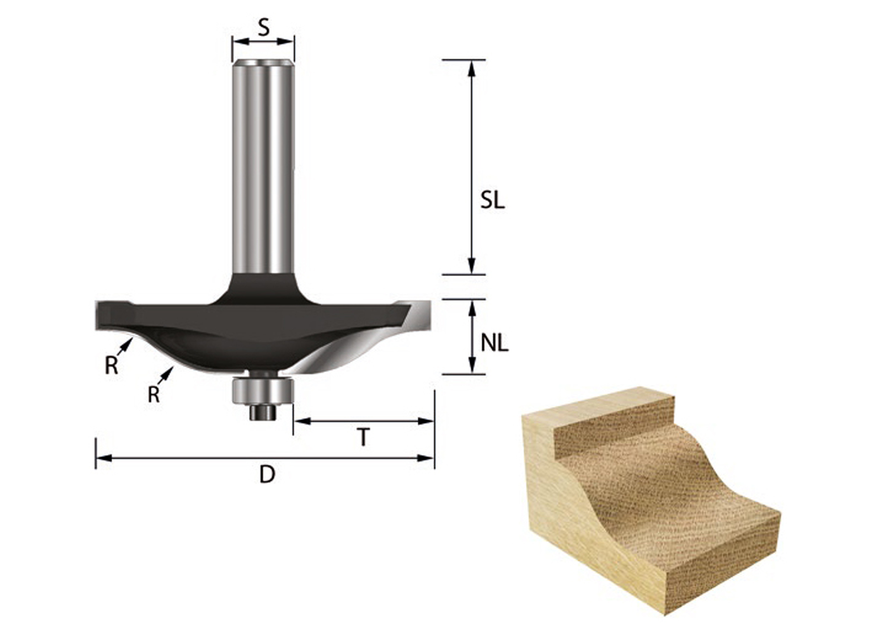 ENT HW PLATBANDFREES KARNIS PROFIL KOGELLAGER S8 R9.52