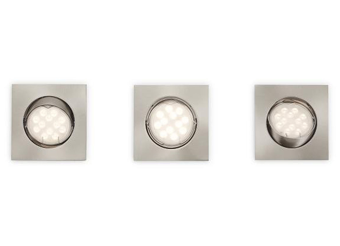 QUARTZ SPOT ENCASTRABLE RECESSED NICKEL 3X50W 230V