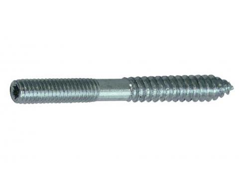 GOUJON A DEUX FILETS AVEC T-DRIVE + CLE HEXAGONALE M8X100MM ZINGUE 100 PCS